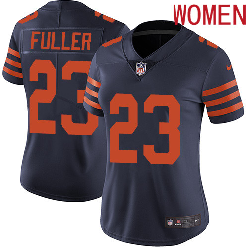 2019 Women Chicago Bears #23 Fuller BLUE Nike Vapor Untouchable Limited NFL Jersey style 2->women nfl jersey->Women Jersey